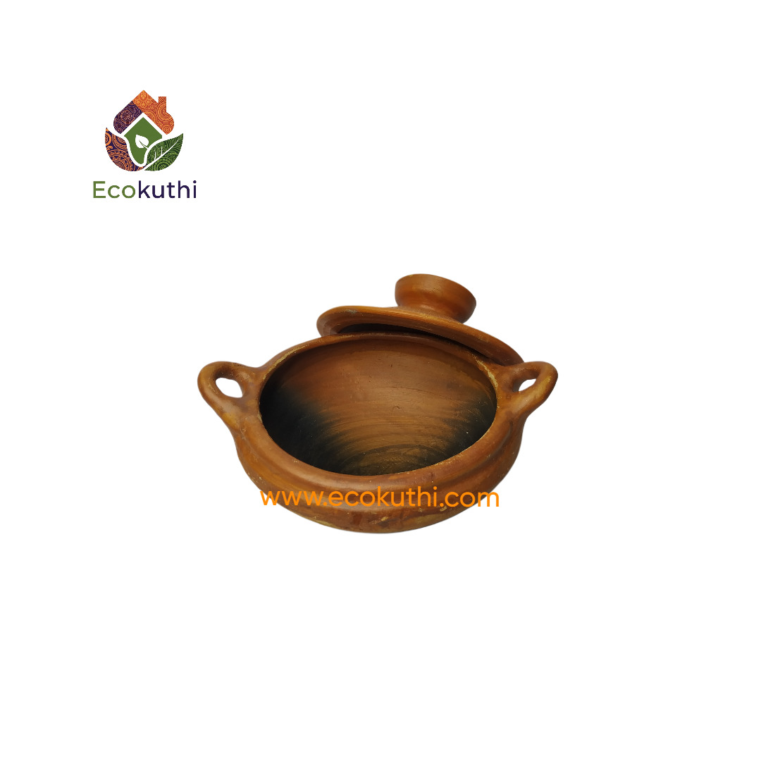 Clay curry cooking pan-Karai with Lid