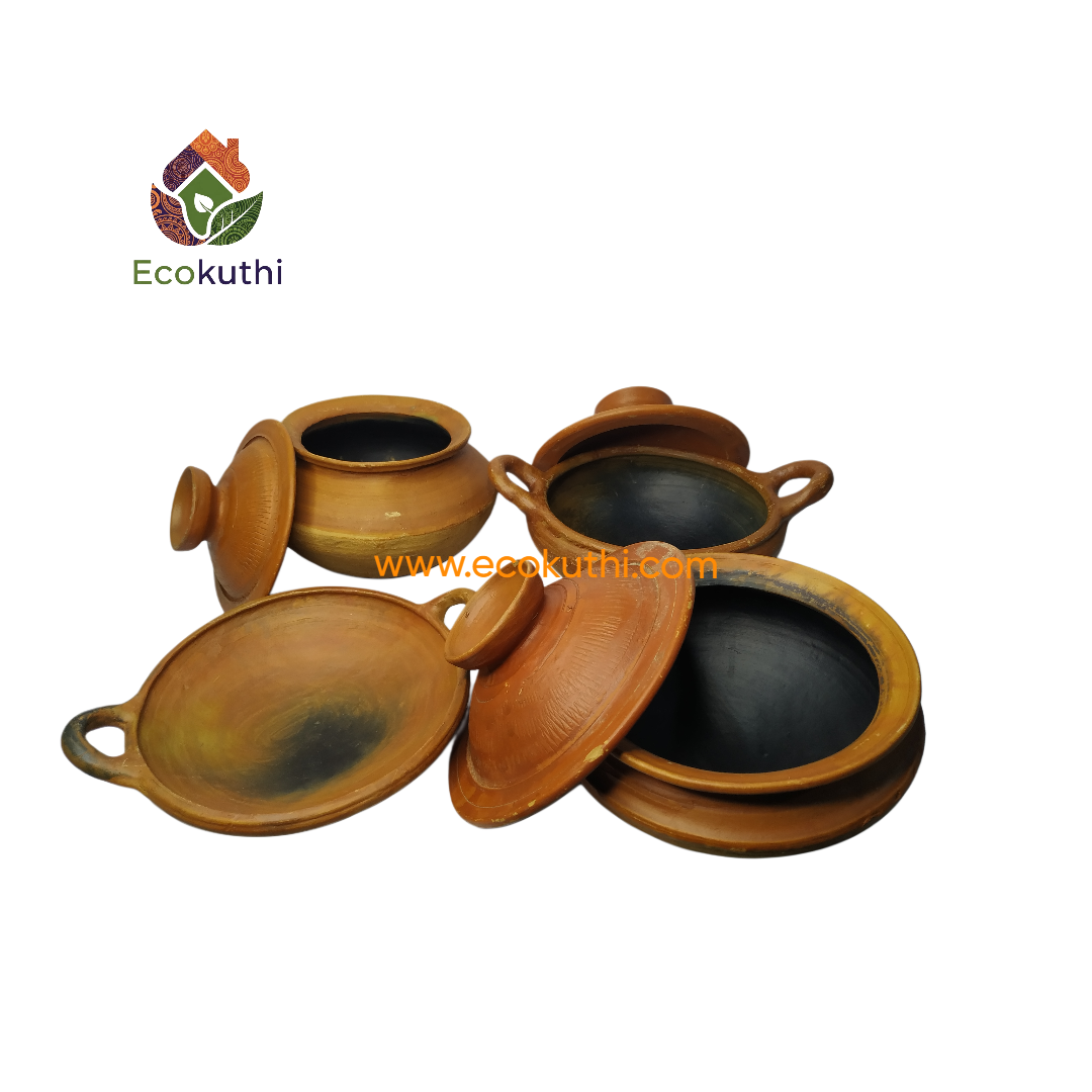 Premium Matir Patil & Korai Combo Set (4 Pcs) - দেড় কেজি চাল ও ২ কেজি হান্ডি বিফ রান্নার উপযোগী স্পেশাল সেট