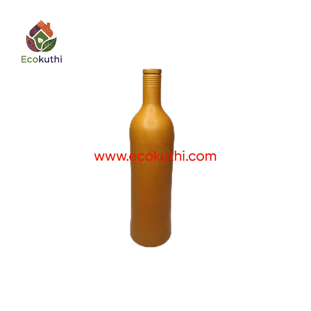 Premium Matir Panir Bottle Combo - ১৩০০ মিলি ও ৮০০ মিলি ধারণক্ষমতার স্বাস্থ্যসম্মত মাটির বোতল সেট